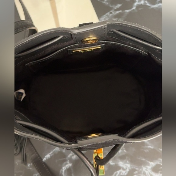 LAUREN RALPH LAUREN Needlepoint Medium Andie Drawstring Crossbody Bag AUTHENTIC - Picture 11 of 15